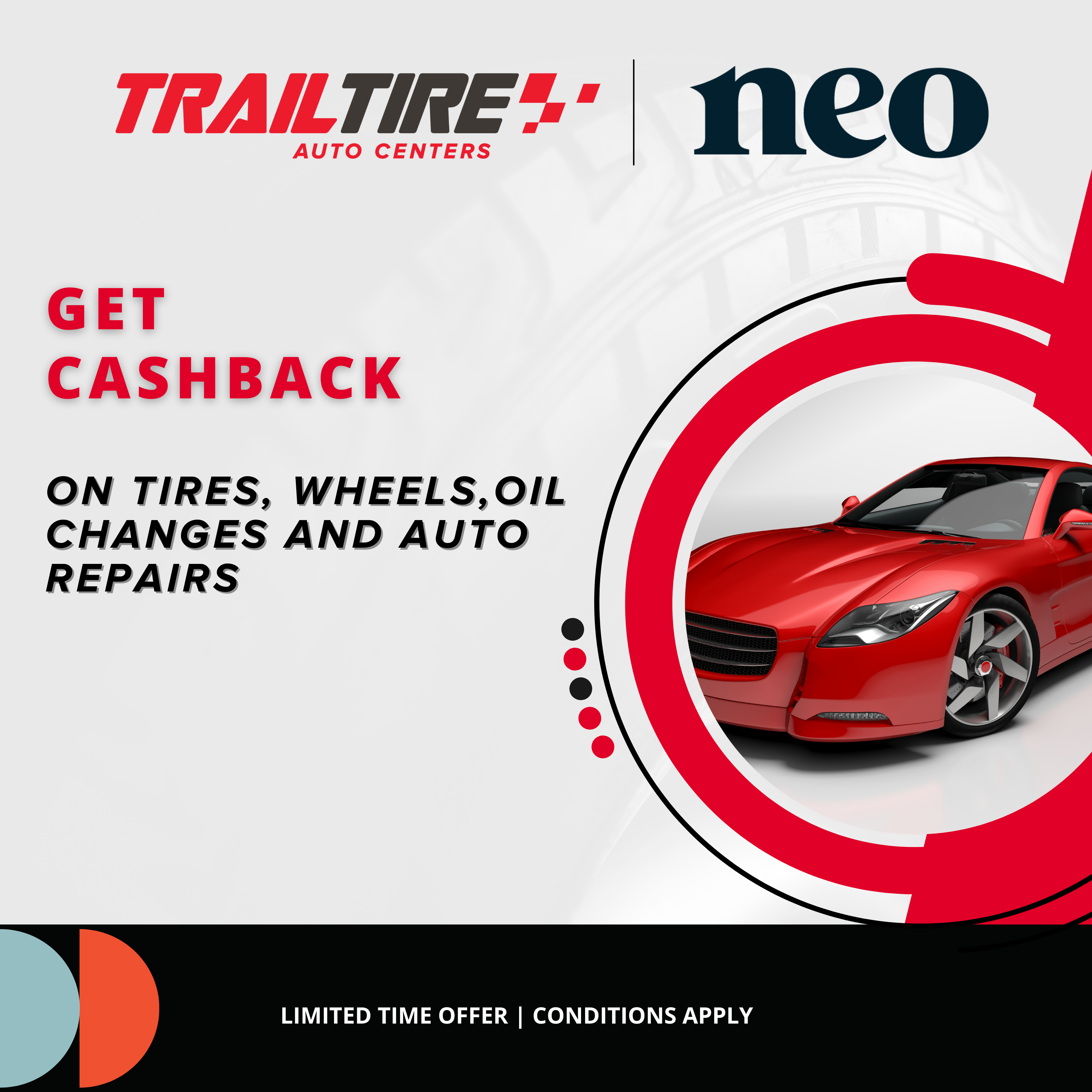 Save at Trail Tire with Neo Financial